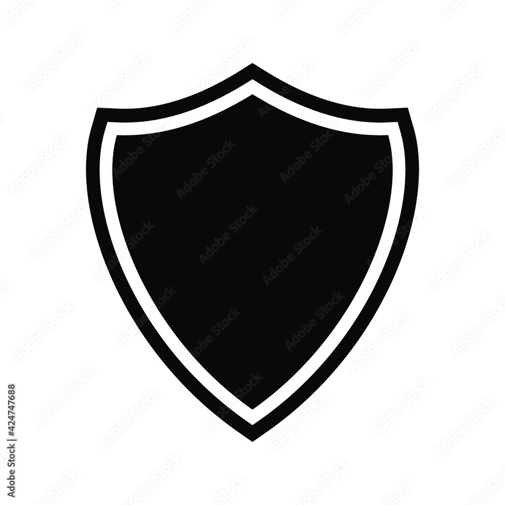 Shield Icon in trendy flat style isolated on grey background. Shield symbol for your web site design, logo, Shield Icon in trendy flat style isolated on grey background. Shield symbol for your web site design, logo,