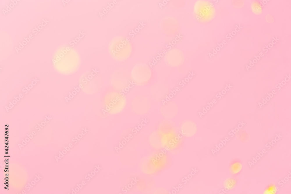 pink abstract background with yellow gold highlights