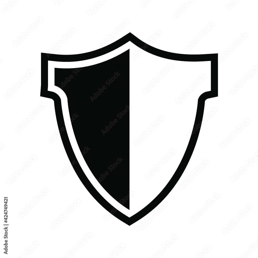 Shield Icon in trendy flat style isolated on grey background. Shield symbol for your web site design, logo, Shield Icon in trendy flat style isolated on grey background. Shield symbol for your web site design, logo,