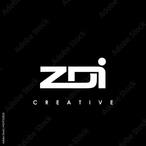ZDI Letter Initial Logo Design Template Vector Illustration