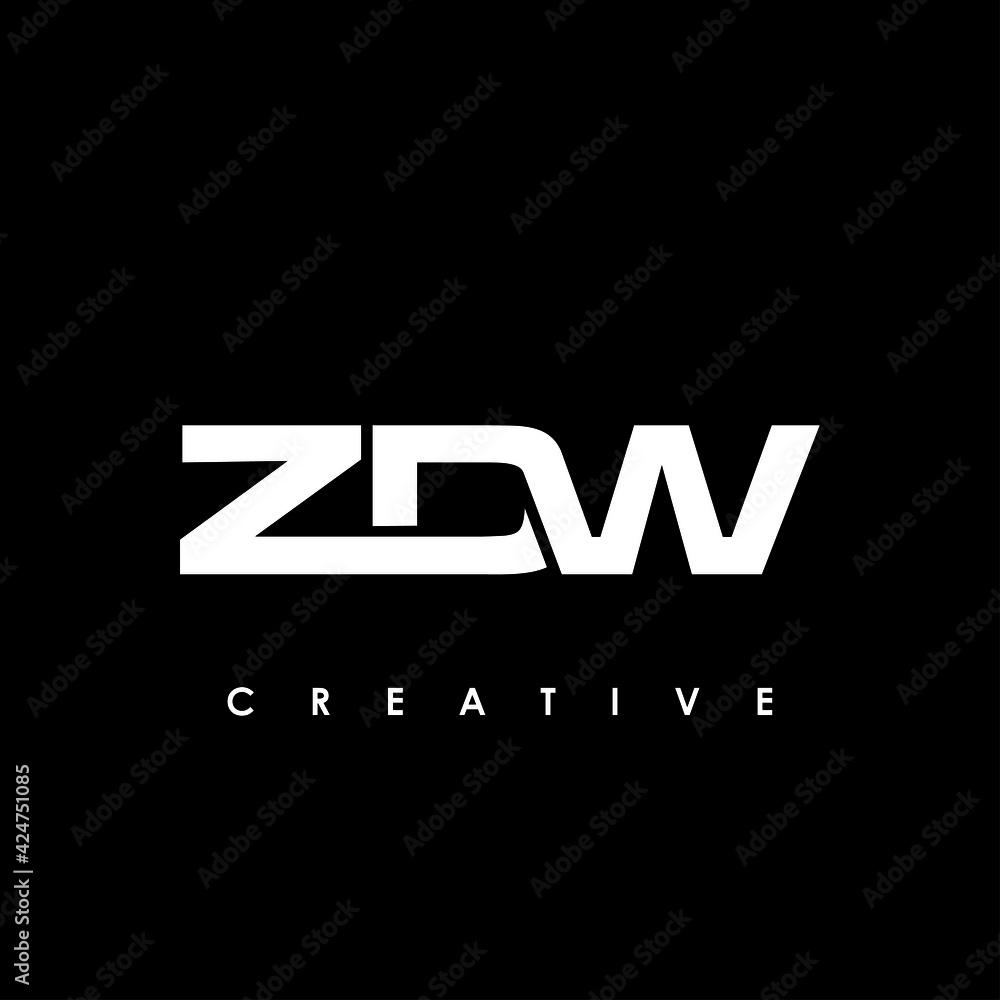 ZDW Letter Initial Logo Design Template Vector Illustration ZDW Letter Initial Logo Design Template Vector Illustration