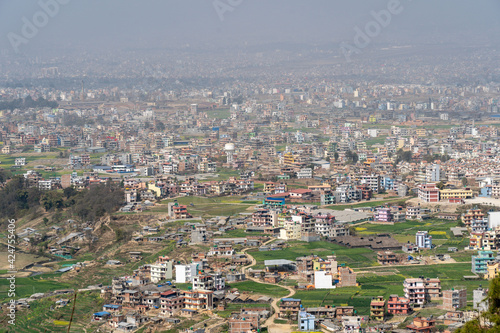 Smog Covered Kathmandu Cityscape