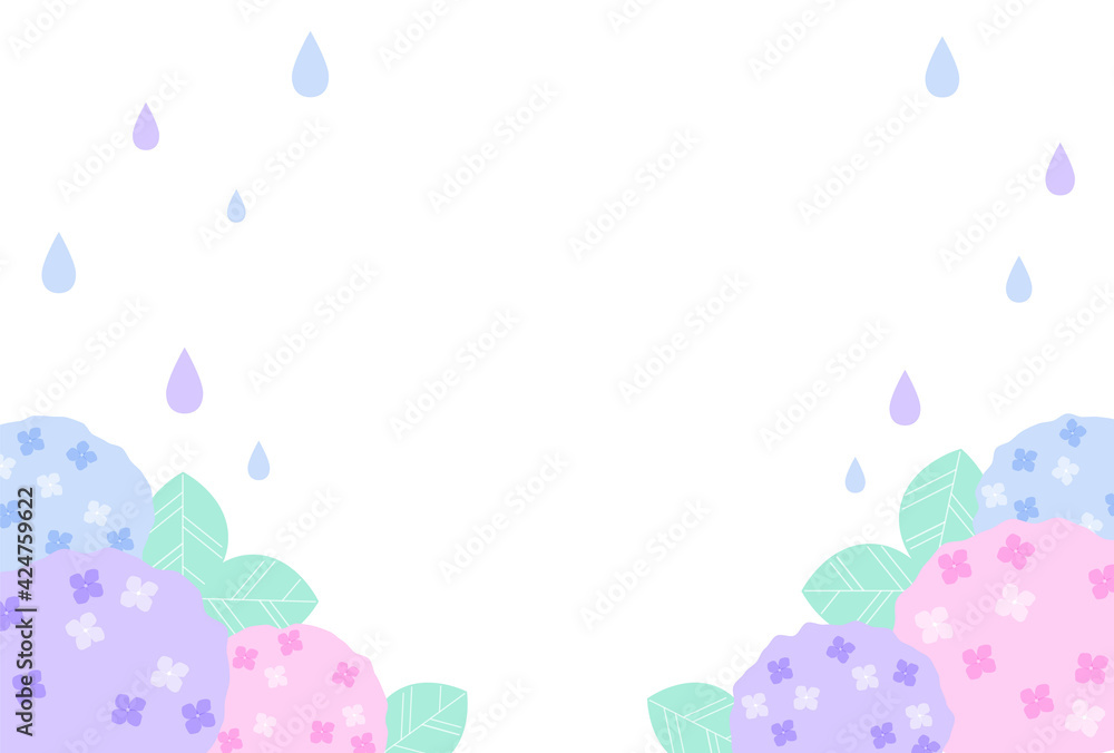 vector background with hydrangeas in the rain for banners, cards, flyers, social media wallpapers, etc. vector background with hydrangeas in the rain for banners, cards, flyers, social media wallpapers, etc.