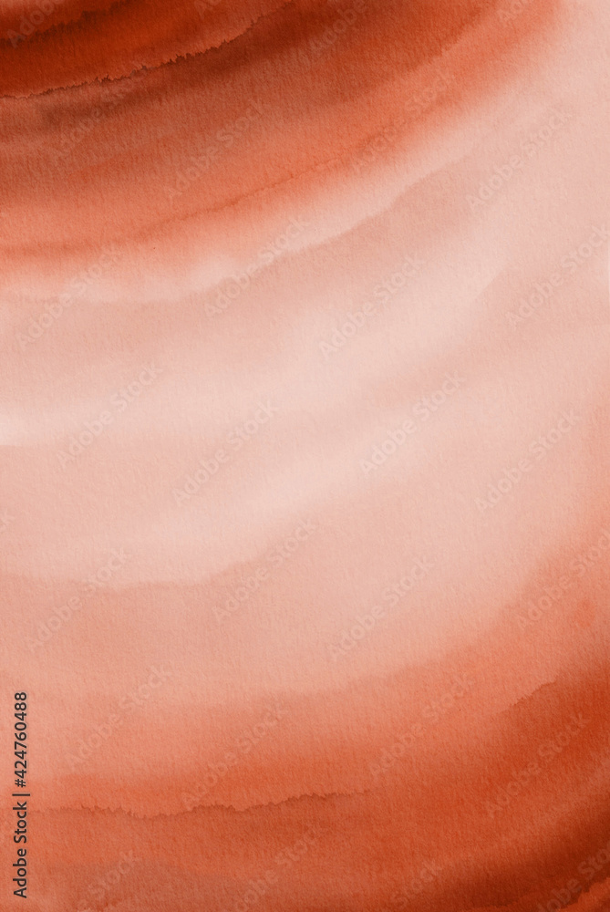 Brown Watercolor Background Texture, Burnt Orange Digital Paper