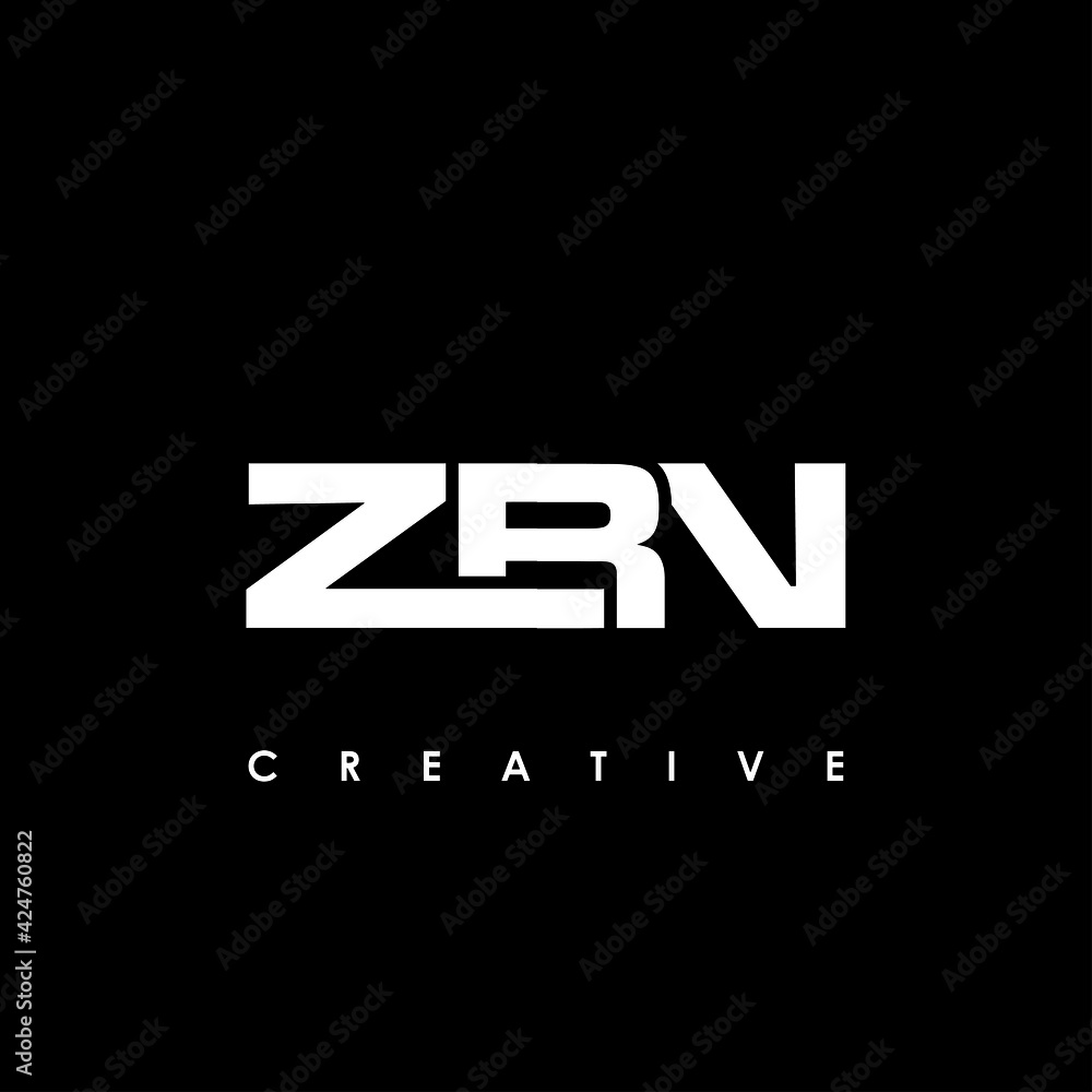 ZBN Letter Initial Logo Design Template Vector Illustration