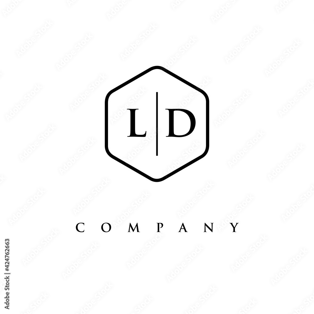 initial LD logo design vector initial LD logo design vector