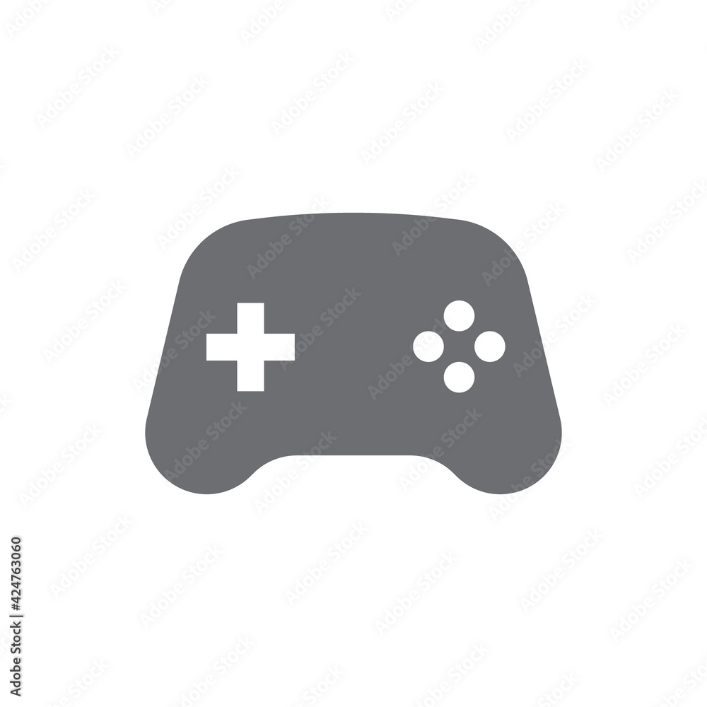 Joystick videogame controller. Gamer controlling device vector icon. Joystick videogame controller. Gamer controlling device vector icon.