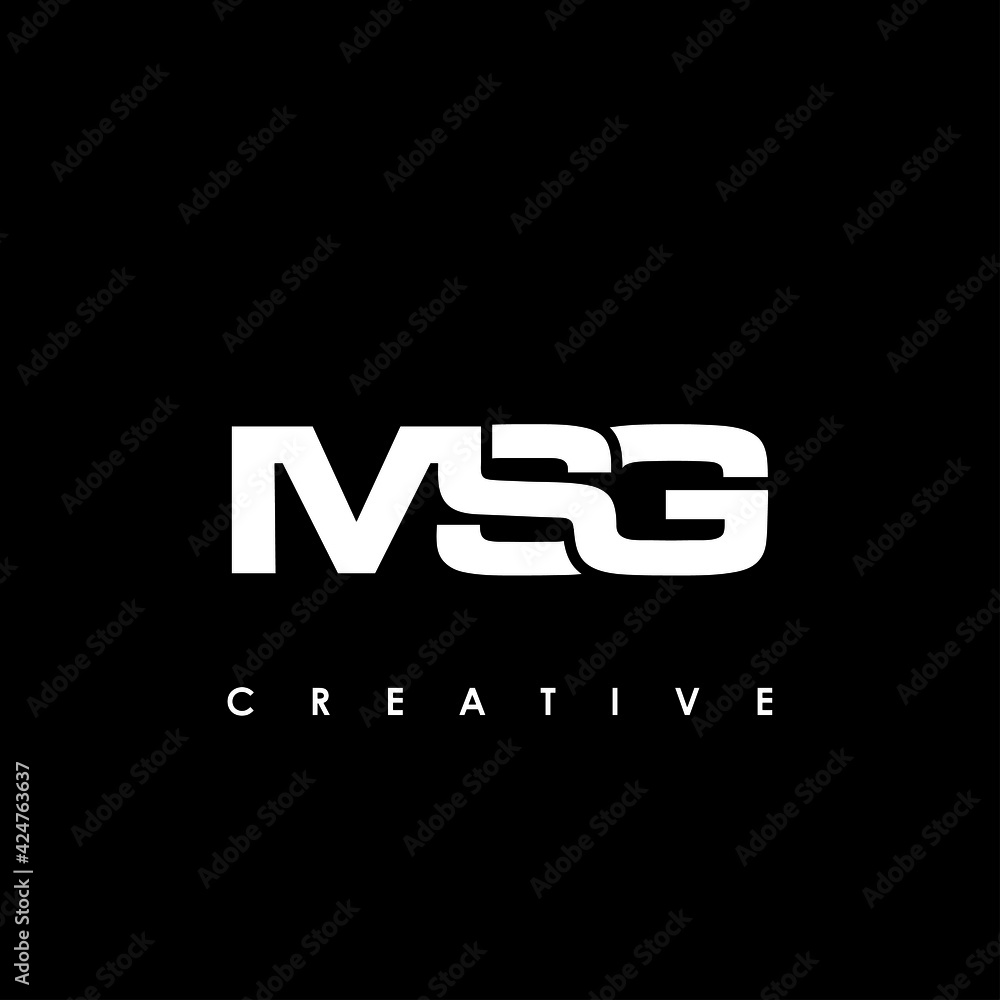 MSG Letter Initial Logo Design Template Vector Illustration