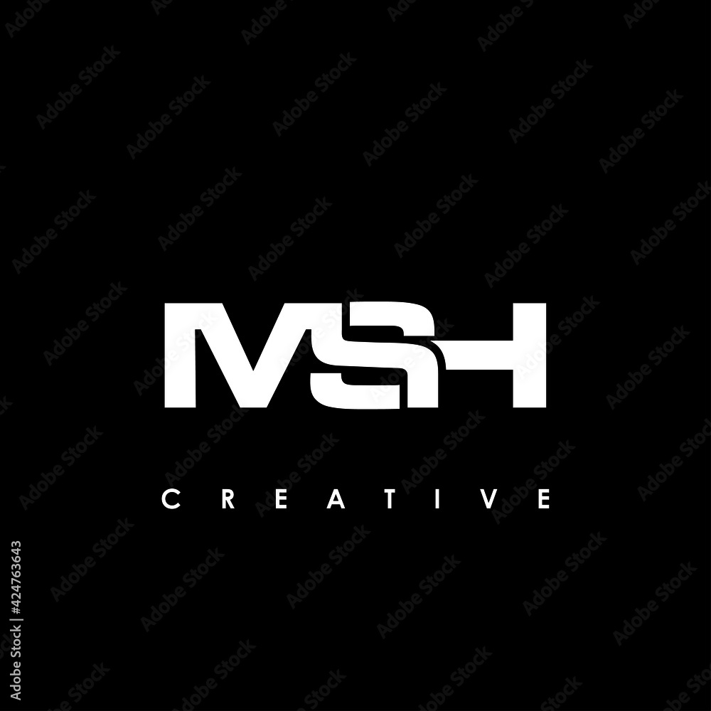 MSH Letter Initial Logo Design Template Vector Illustration MSH Letter Initial Logo Design Template Vector Illustration