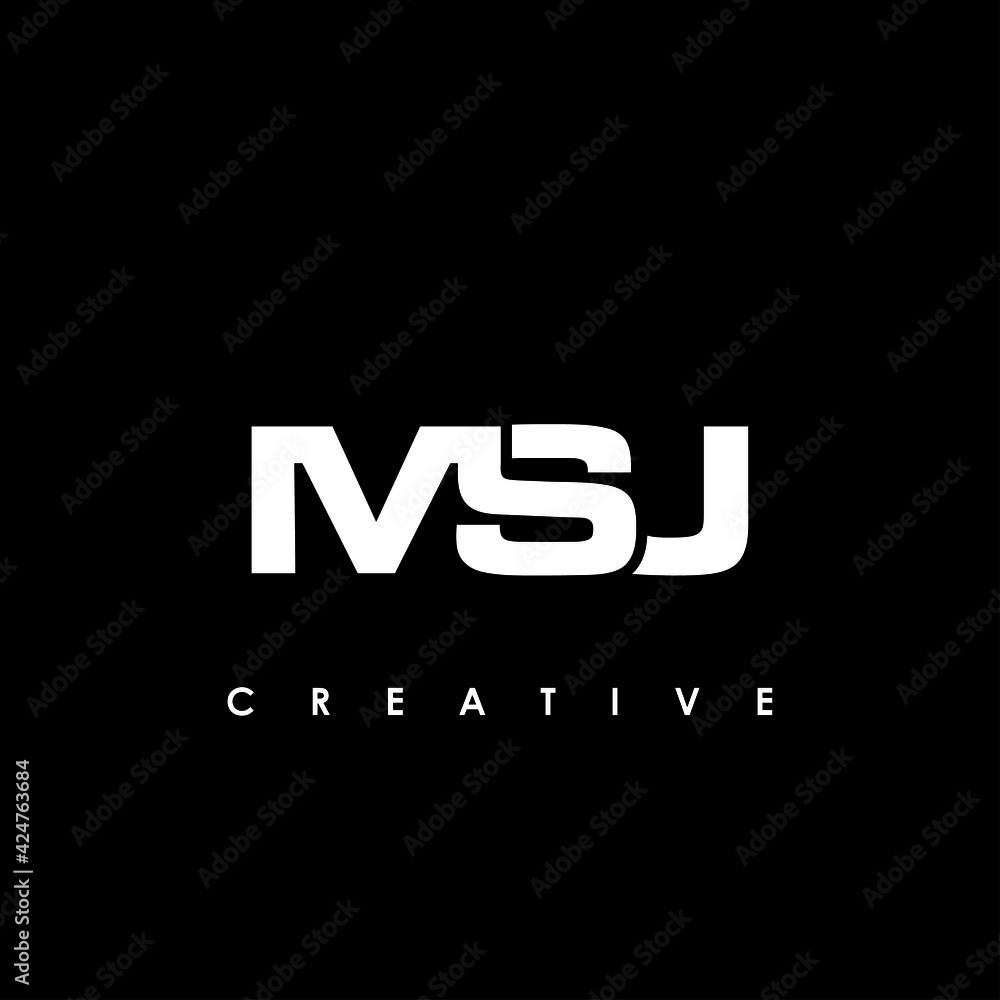 MSJ Letter Initial Logo Design Template Vector Illustration