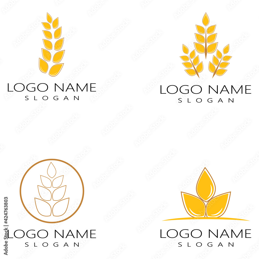 Agriculture wheat vector icon design Agriculture wheat vector icon design