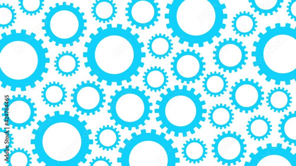 Gears background. Rotating gears on a white background. Mechanism with gears inside. Gears background. Rotating gears on a white background. Mechanism with gears inside.