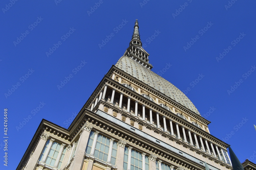 Tower of the Mole Antonelliana synagoge in Turin