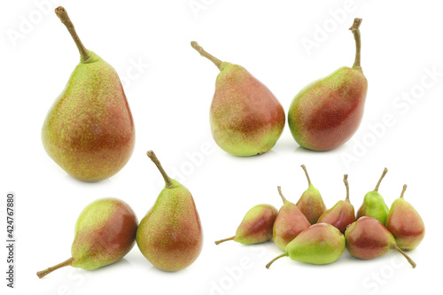 fresh "Qtee" pears on a white background