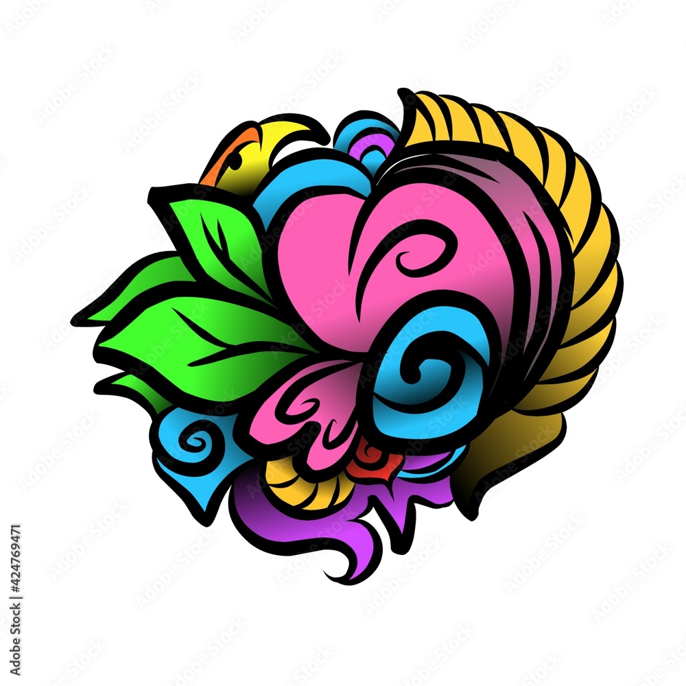 abstract floral design abstract floral design