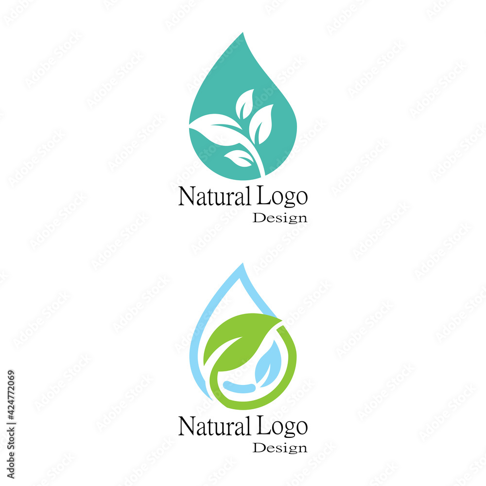 Leaf icon Vector Illustration design Logo template Leaf icon Vector Illustration design Logo template