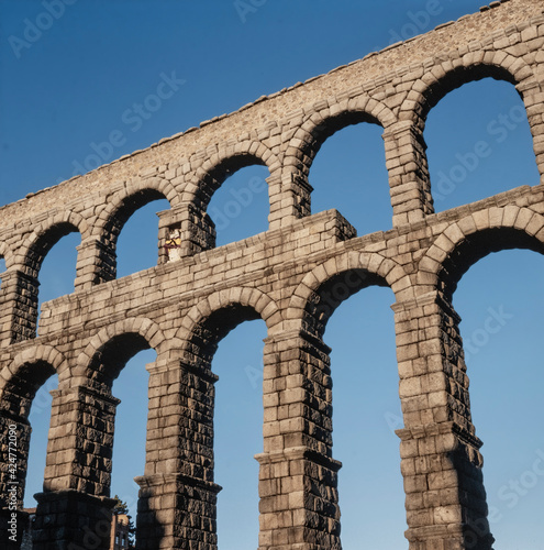 Roman Aquaduct Segovia. Spain.