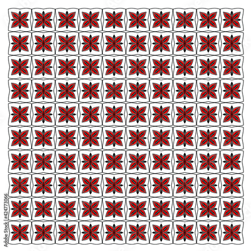 Indian pattern. Arabic, Islamic, Japanese motifs. Mandala seamless pattern. Bohemian ethnic background. Print for fabric. Vector illustration