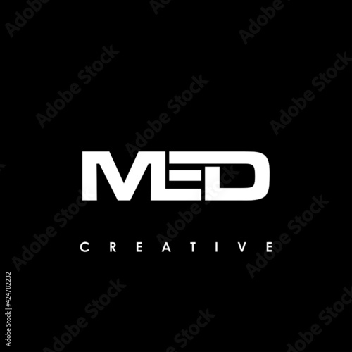 MED Letter Initial Logo Design Template Vector Illustration
