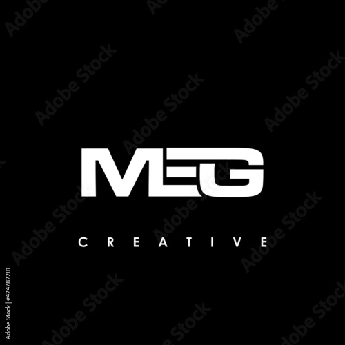 MEG Letter Initial Logo Design Template Vector Illustration photo