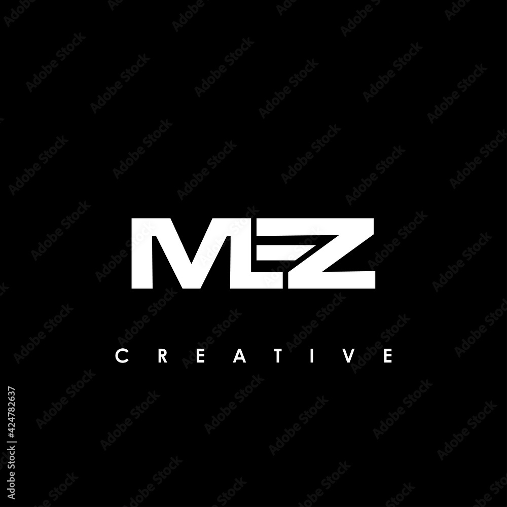 MEZ Letter Initial Logo Design Template Vector Illustration