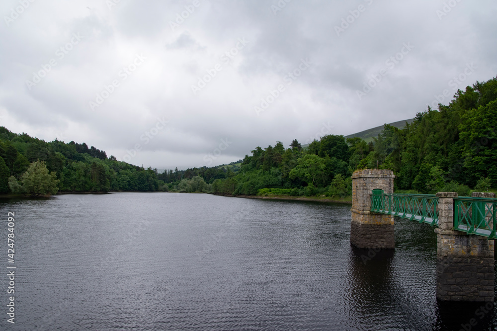 Fototapeta premium Bohernabreena waterworks in the Dublin mountains.