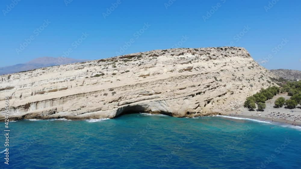 Matala Beach in Heraklion Crete Greece Matala Beach in Heraklion Crete Greece