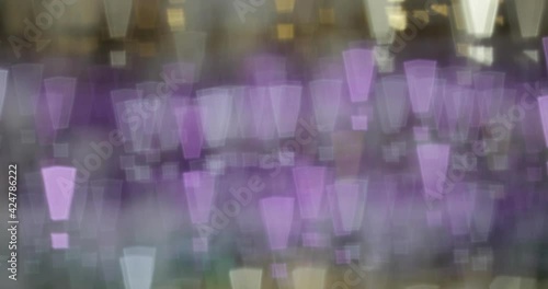Colored bokeh abstract background with transition	