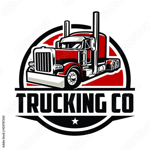 Trucking logo. Premium vector logo design isolated