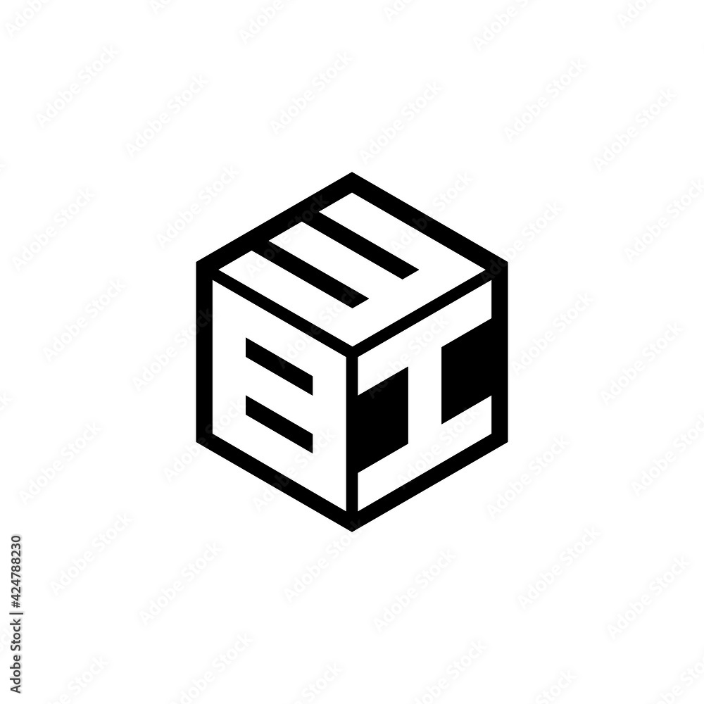 BIW letter logo design with white background in illustrator, vector ...