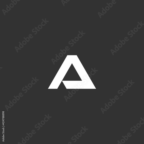 Free Download Elegant line curve Luxury linear creative letter PA - GFXLoad