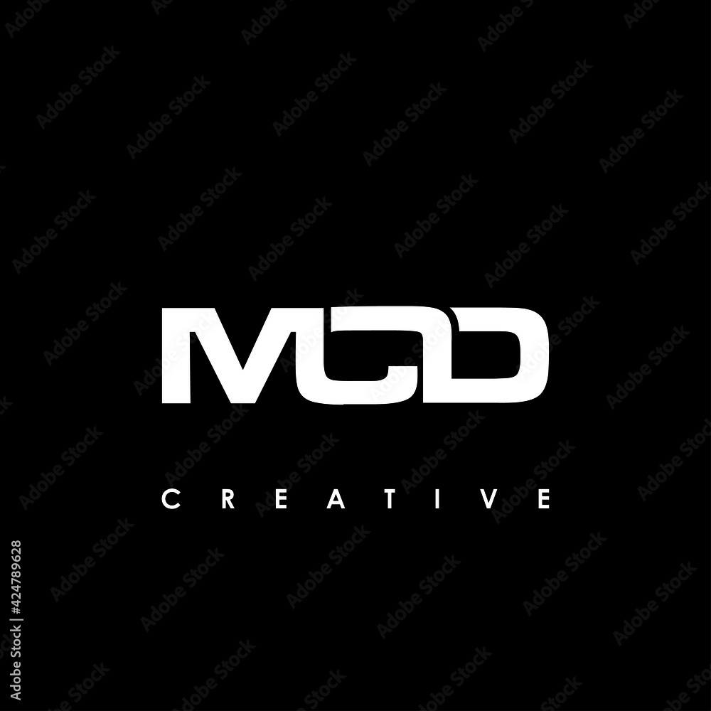 MCD Letter Initial Logo Design Template Vector Illustration