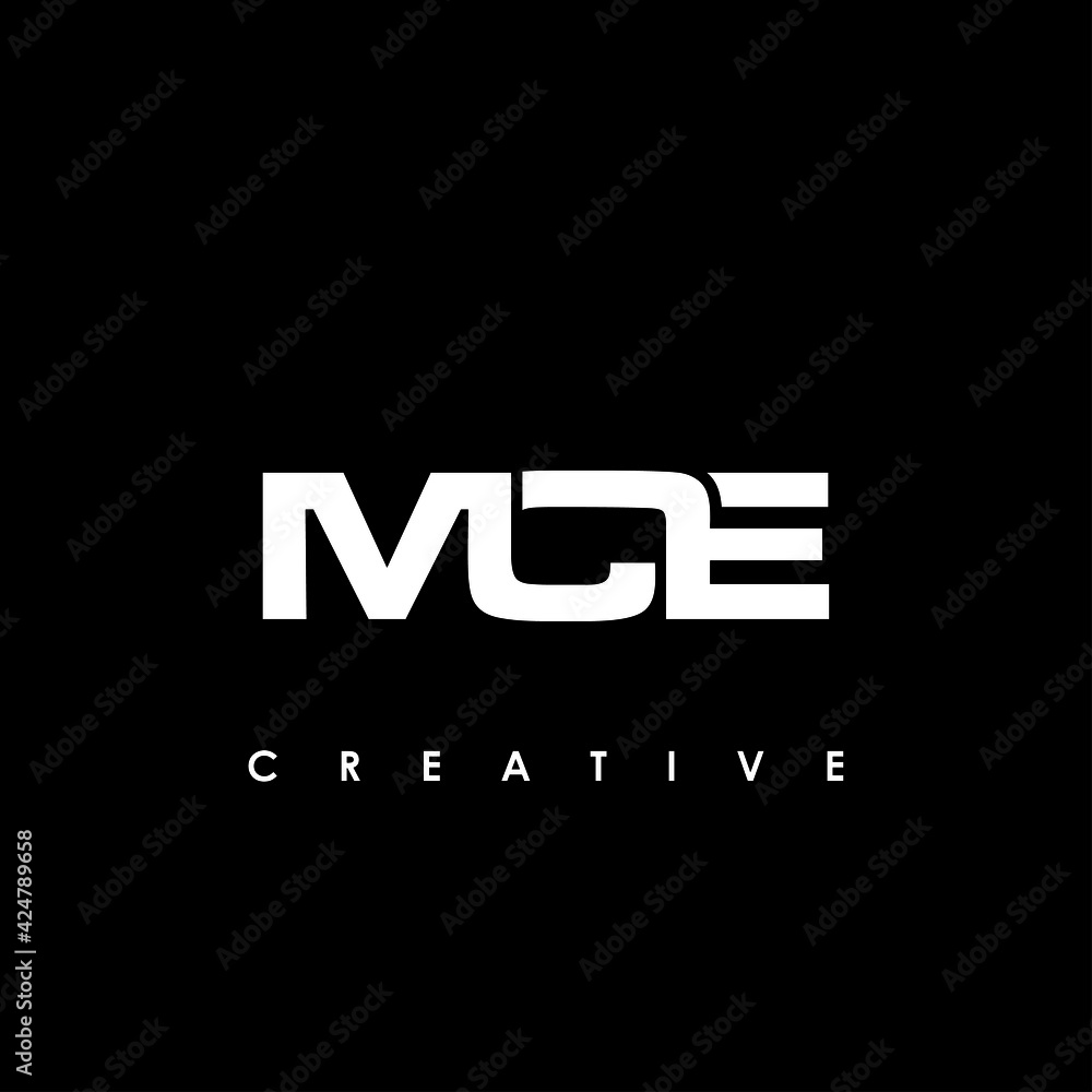 MCE Letter Initial Logo Design Template Vector Illustration