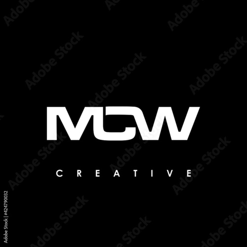 MCW Letter Initial Logo Design Template Vector Illustration
