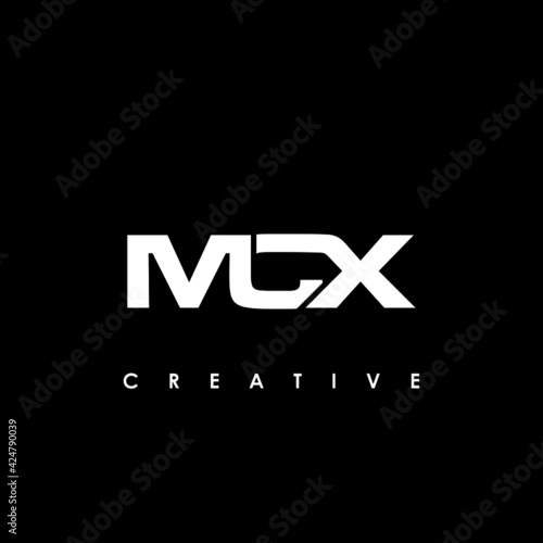 MCX Letter Initial Logo Design Template Vector Illustration photo