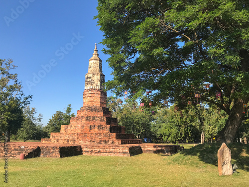 Phra That Ya Khu Temple, ancient town of Fa Daed Song Yang in Kalasin, Thailand.