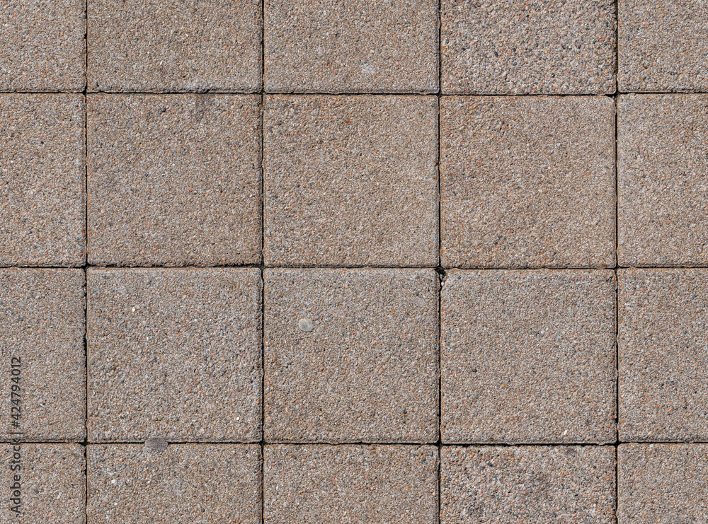 Fototapeta premium Square grey paving tile seamless texture