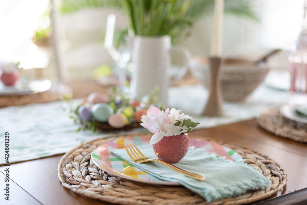 Stylish table setting for Easter Stylish table setting for Easter