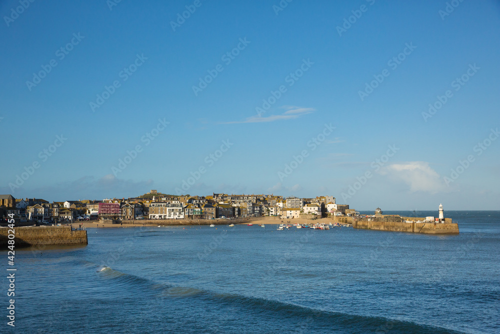 St Ives Cornwall harbour popular travel destination in UK