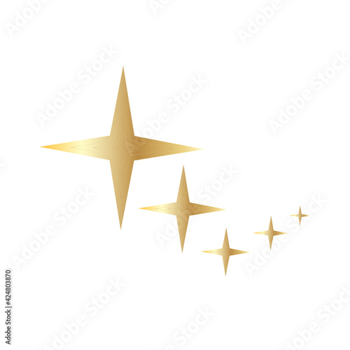 vector illustration of golden stars