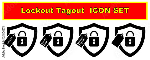 Lockout Tagout Icon SET