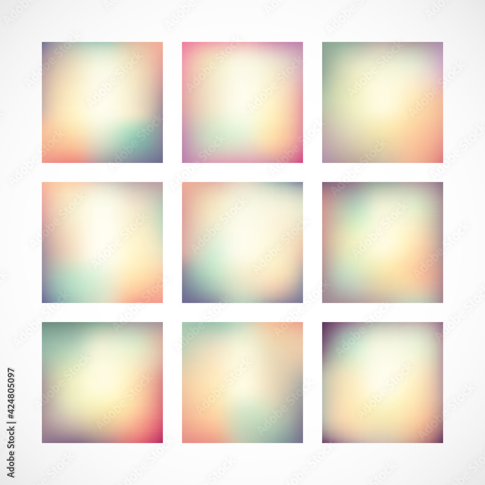 Naklejka premium Abstract colorful smooth blurred vector background for design.