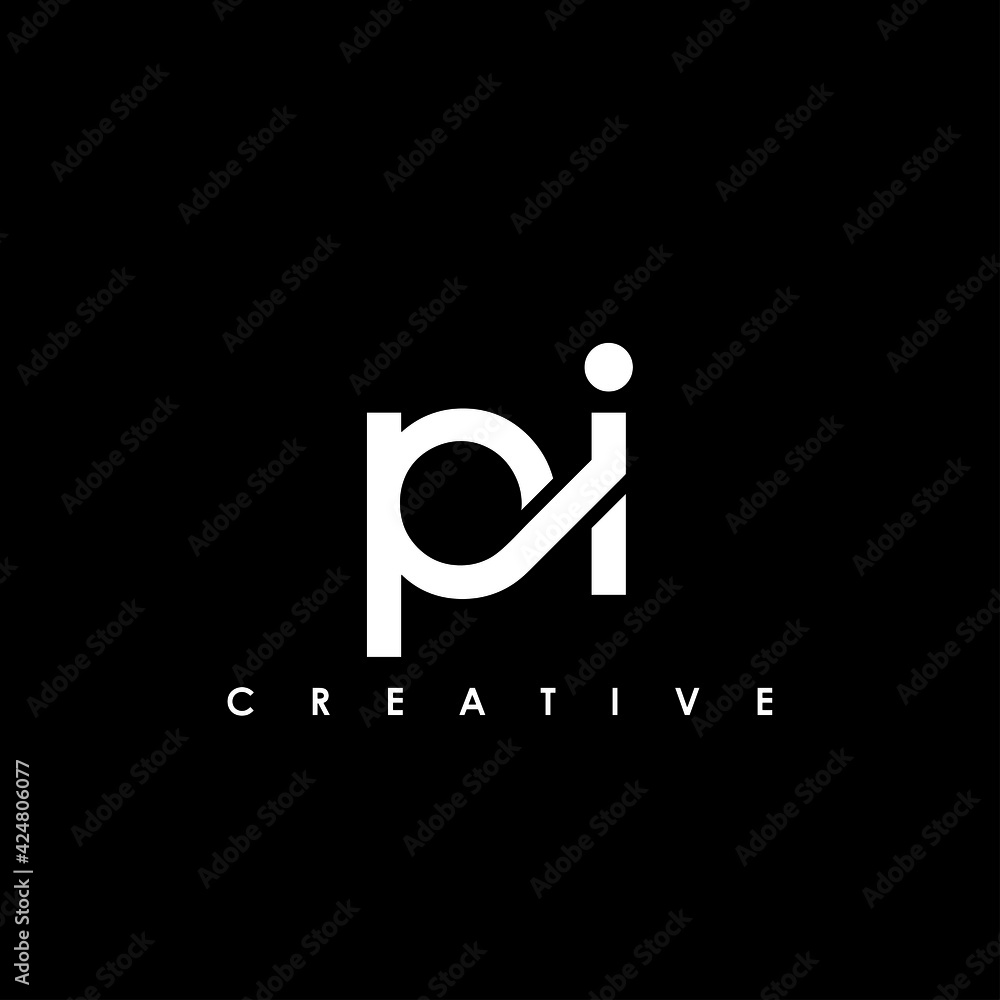 PI Letter Initial Logo Design Template Vector Illustration - obrazy, fototapety, plakaty 