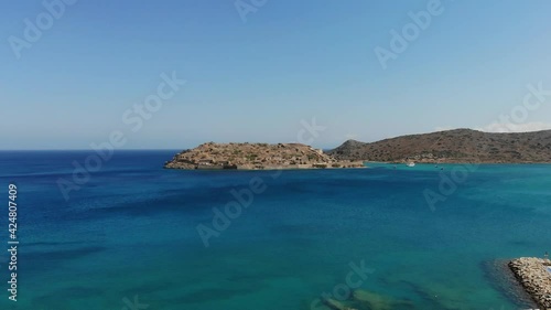 Spinalonga Island in Lasithi Crete Greece