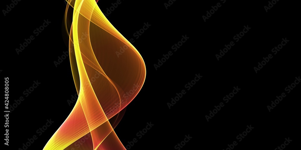 Abstract Golden soft waves background Abstract Golden soft waves background