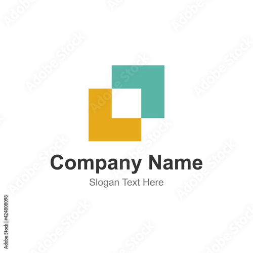Abstract modern company business logo vector template design.