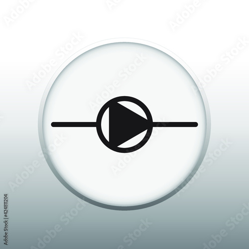 PUMP SCHEMATIC VECTOR SYMBOL OF PUMPING SYSTEM MECHANICAL SYSTEM