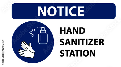 Hand Sanitizer Station Symbol Sign, Vector Illustration, Isolated On White Background Label. EPS 10