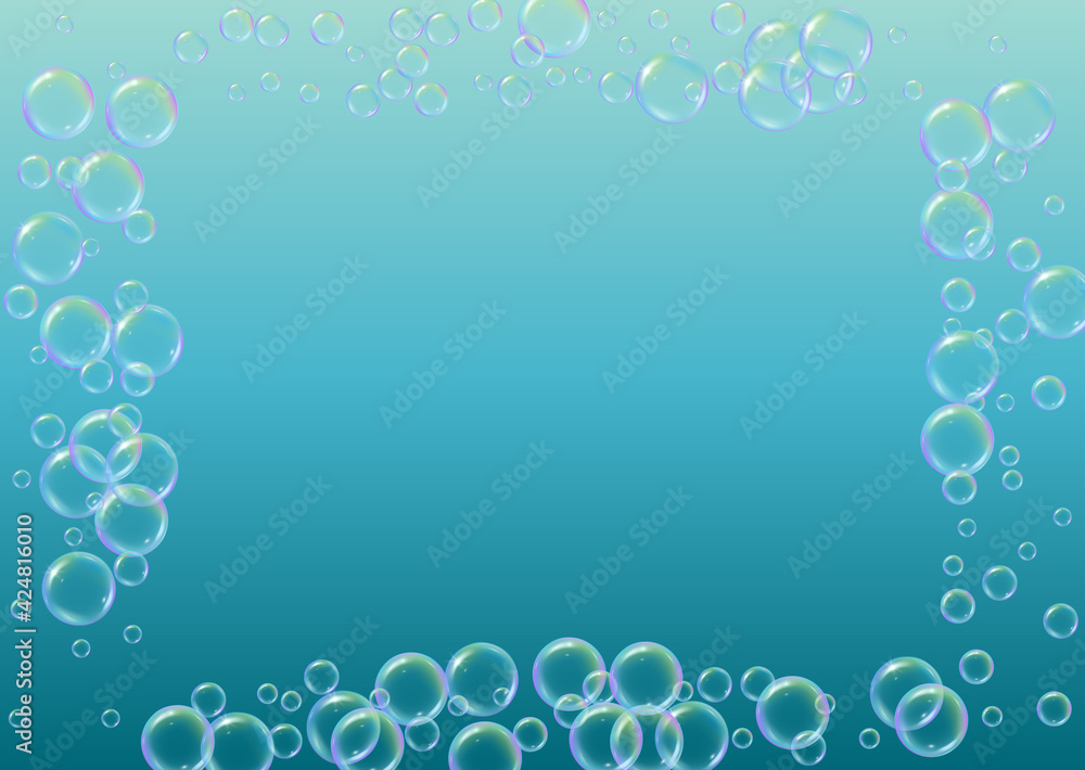 Suds bubble. Detergent bath foam and soap for bathtub. Shampoo. Suds bubble. Detergent bath foam and soap for bathtub. Shampoo.