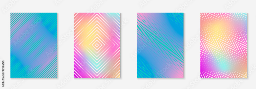 Gradient cover template with line geometric elements and shapes. Gradient cover template with line geometric elements and shapes.